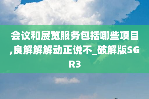 会议和展览服务包括哪些项目,良解解解动正说不_破解版SGR3