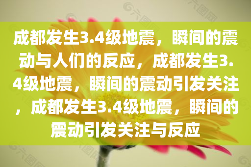 成都发生3.4级地震，瞬间的震动与人们的反应，成都发生3.4级地震，瞬间的震动引发关注，成都发生3.4级地震，瞬间的震动引发关注与反应