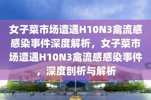 女子菜市场遭遇H10N3禽流感感染事件深度解析，女子菜市场遭遇H10N3禽流感感染事件，深度剖析与解析