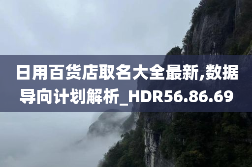 日用百货店取名大全最新,数据导向计划解析_HDR56.86.69