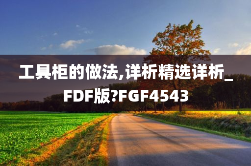 工具柜的做法,详析精选详析_FDF版?FGF4543