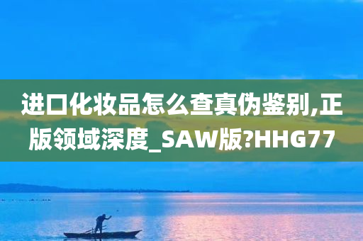 进口化妆品怎么查真伪鉴别,正版领域深度_SAW版?HHG77