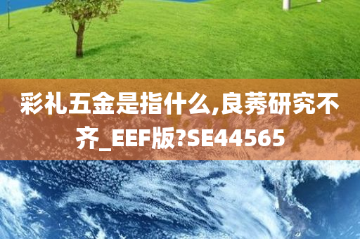 彩礼五金是指什么,良莠研究不齐_EEF版?SE44565