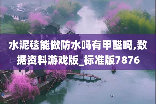 水泥毯能做防水吗有甲醛吗,数据资料游戏版_标准版7876