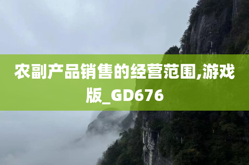 农副产品销售的经营范围,游戏版_GD676