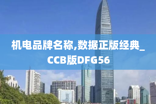 机电品牌名称,数据正版经典_CCB版DFG56