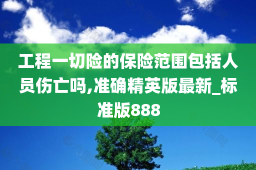 工程一切险的保险范围包括人员伤亡吗,准确精英版最新_标准版888