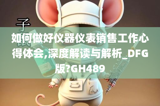 如何做好仪器仪表销售工作心得体会,深度解读与解析_DFG版?GH489