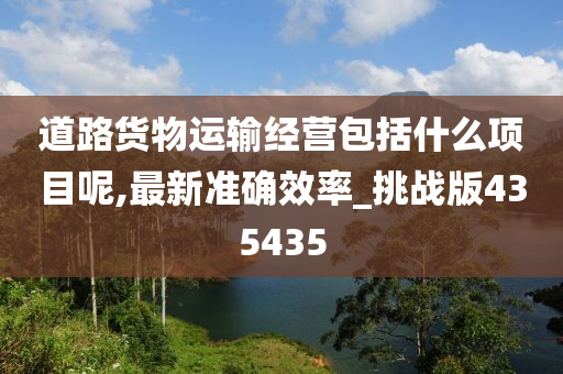 道路货物运输经营包括什么项目呢,最新准确效率_挑战版435435