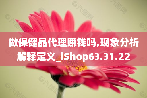 做保健品代理赚钱吗,现象分析解释定义_iShop63.31.22