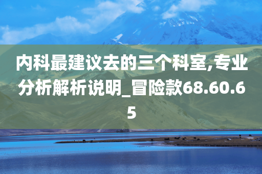 内科最建议去的三个科室,专业分析解析说明_冒险款68.60.65