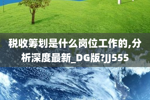 税收筹划是什么岗位工作的,分析深度最新_DG版?JJ555