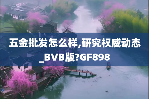 五金批发怎么样,研究权威动态_BVB版?GF898