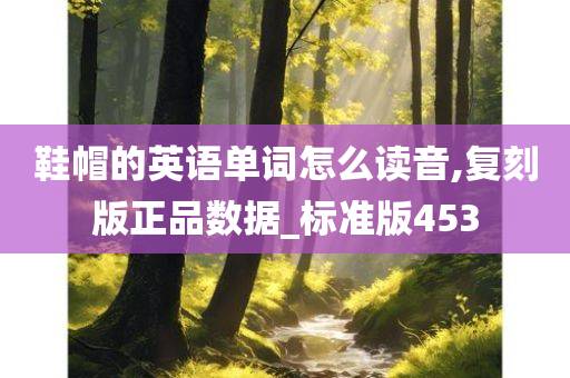 鞋帽的英语单词怎么读音,复刻版正品数据_标准版453