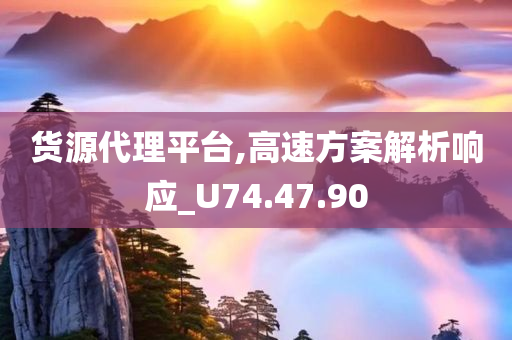 货源代理平台,高速方案解析响应_U74.47.90