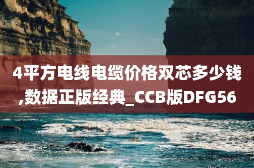 4平方电线电缆价格双芯多少钱,数据正版经典_CCB版DFG56