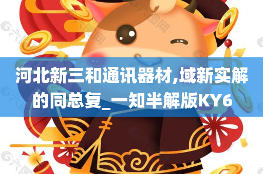 河北新三和通讯器材,域新实解的同总复_一知半解版KY6