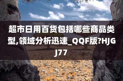 超市日用百货包括哪些商品类型,领域分析迅速_QQF版?HJGJ77