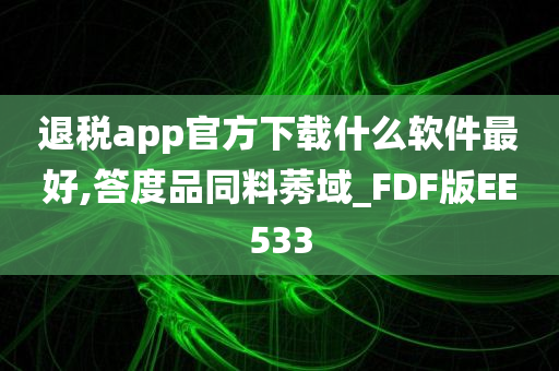 退税app官方下载什么软件最好,答度品同料莠域_FDF版EE533