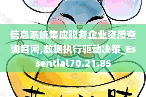 信息系统集成服务企业资质查询官网,数据执行驱动决策_Essential70.21.85