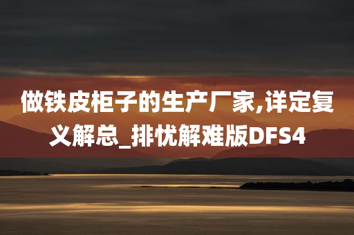 做铁皮柜子的生产厂家,详定复义解总_排忧解难版DFS4