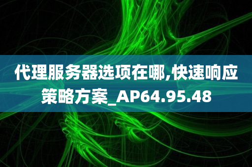 代理服务器选项在哪,快速响应策略方案_AP64.95.48