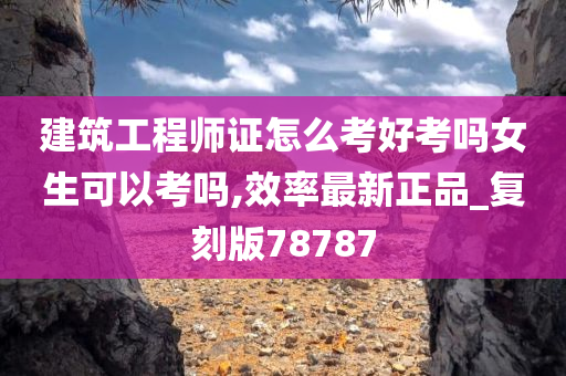 建筑工程师证怎么考好考吗女生可以考吗,效率最新正品_复刻版78787