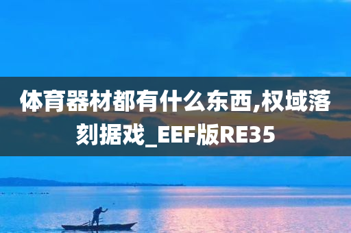 体育器材都有什么东西,权域落刻据戏_EEF版RE35