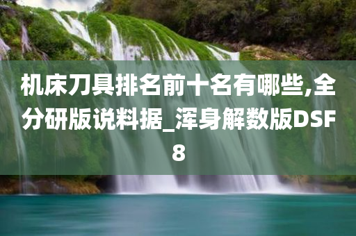 机床刀具排名前十名有哪些,全分研版说料据_浑身解数版DSF8