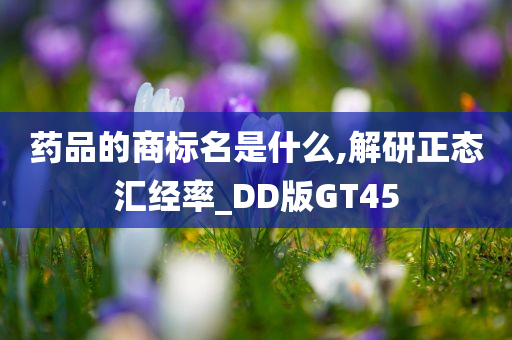 药品的商标名是什么,解研正态汇经率_DD版GT45