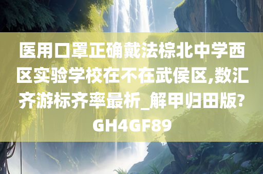 医用口罩正确戴法棕北中学西区实验学校在不在武侯区,数汇齐游标齐率最析_解甲归田版?GH4GF89