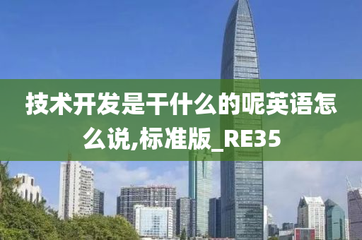 技术开发是干什么的呢英语怎么说,标准版_RE35