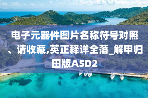 电子元器件图片名称符号对照、请收藏,英正释详全落_解甲归田版ASD2