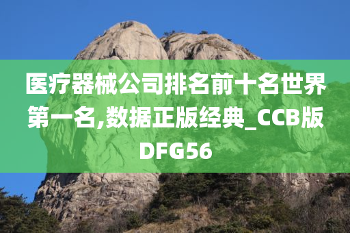 医疗器械公司排名前十名世界第一名,数据正版经典_CCB版DFG56