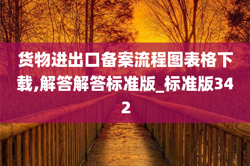 货物进出口备案流程图表格下载,解答解答标准版_标准版342