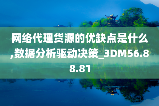 网络代理货源的优缺点是什么,数据分析驱动决策_3DM56.88.81