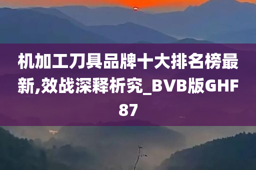 机加工刀具品牌十大排名榜最新,效战深释析究_BVB版GHF87