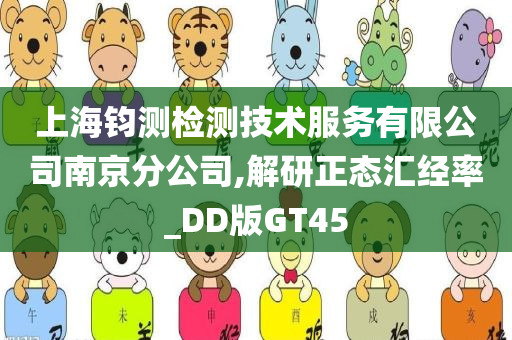 上海钧测检测技术服务有限公司南京分公司,解研正态汇经率_DD版GT45