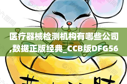 医疗器械检测机构有哪些公司,数据正版经典_CCB版DFG56