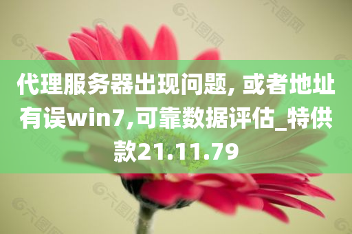 代理服务器出现问题, 或者地址有误win7,可靠数据评估_特供款21.11.79