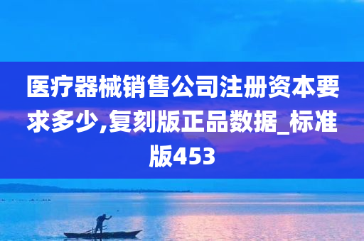 医疗器械销售公司注册资本要求多少,复刻版正品数据_标准版453