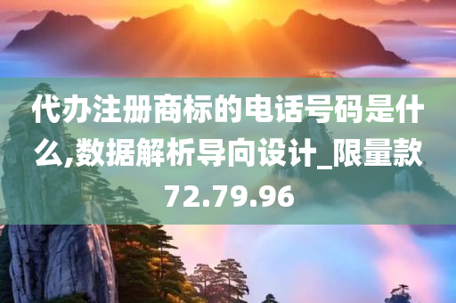 代办注册商标的电话号码是什么,数据解析导向设计_限量款72.79.96