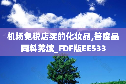 机场免税店买的化妆品,答度品同料莠域_FDF版EE533