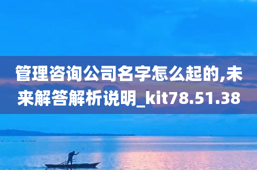 管理咨询公司名字怎么起的,未来解答解析说明_kit78.51.38