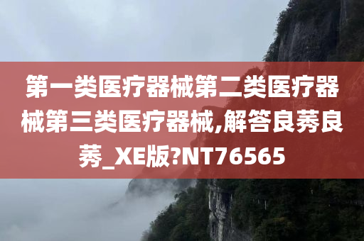 第一类医疗器械第二类医疗器械第三类医疗器械,解答良莠良莠_XE版?NT76565