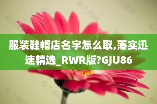 服装鞋帽店名字怎么取,落实迅速精选_RWR版?GJU86