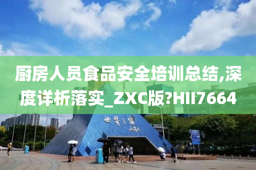 厨房人员食品安全培训总结,深度详析落实_ZXC版?HII7664