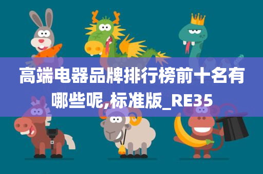 高端电器品牌排行榜前十名有哪些呢,标准版_RE35