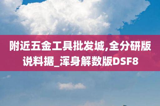 附近五金工具批发城,全分研版说料据_浑身解数版DSF8