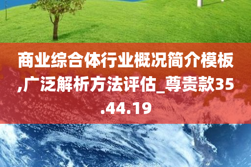 商业综合体行业概况简介模板,广泛解析方法评估_尊贵款35.44.19